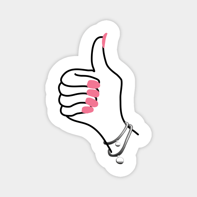 Thumbs up Magnet by Haleys Hand