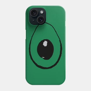 AVOCADO B&W different color background Phone Case