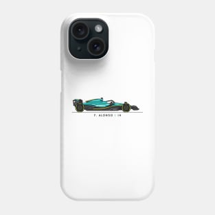 F1  Racing Fernando Alonso Aston Martin Fan shirt Phone Case