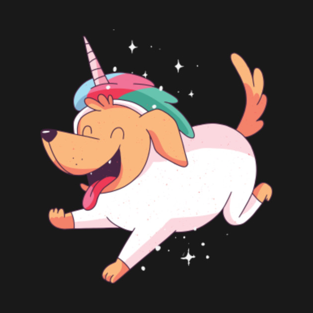 Cute Unicorn Dog - Unicorn Dog - T-Shirt | TeePublic