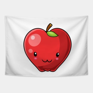 Kawaii apple fruit (red) Tapestry