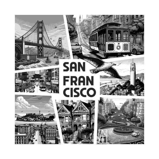 USA CITY - SAN FRANCISCO - TRAVEL -3 by ArtProjectShop