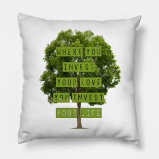 Invest Tree Pillow