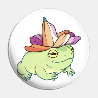 Lesbian Gay Pride Flower Frog Pin