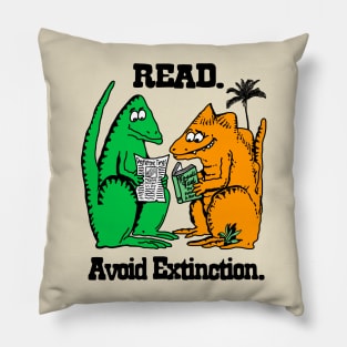 Read. Avoid Extinction. Pillow