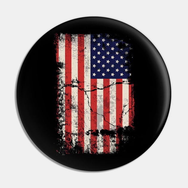 USA Flag Pin by DKshirts