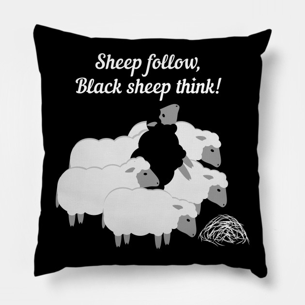black sheep pillow