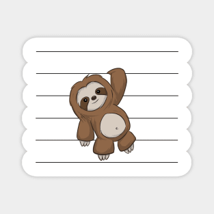 Slothy Hanging Chiller Cute Lazy Kawaii Baby Sloth Magnet