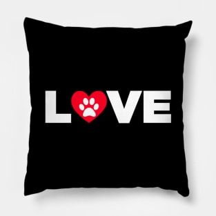 DOG PAW LOVE Pillow