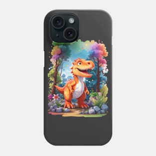 Colorful Cute Dinosaur Trex Phone Case