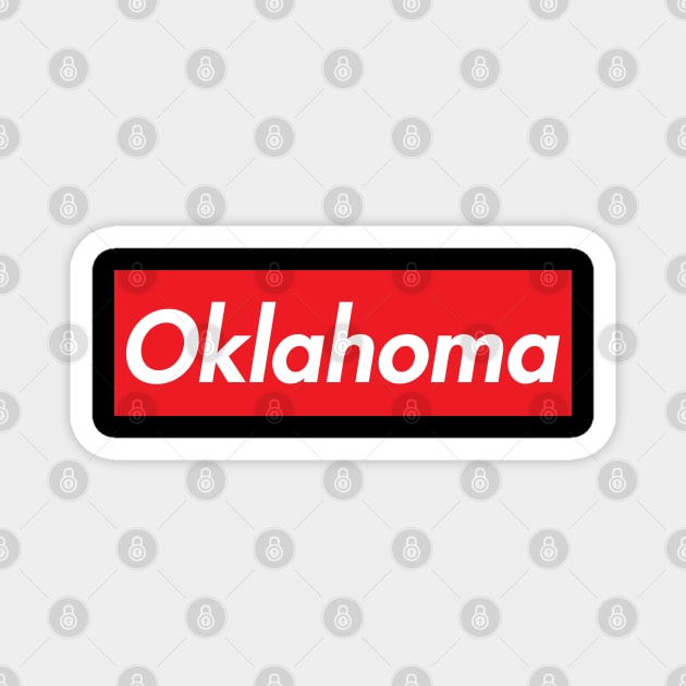 OKLAHOMA SUPER USA LOGO Magnet by elsa-HD