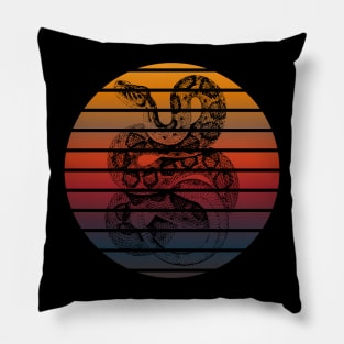 Snake lover gift Pillow