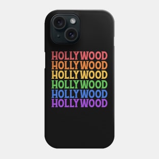 HOLLYWOOD COLORFUL CITY Phone Case