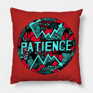 Turqred Circle of Patience Pillow