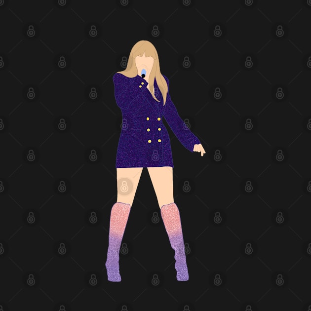 Eras Lover Blue/Purple Sequin Blazer by NahNahHeyJudy