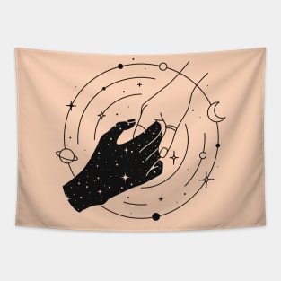 Shake hands with the universe. Tapestry