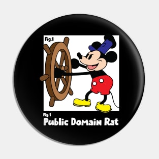 Steamboat Willie Public Domain Pin