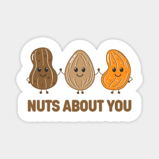 Nuts About You Valentine Magnet