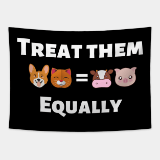 Animals Equality vegan Tapestry