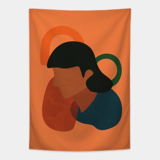 Abstract Man Illustration Tapestry