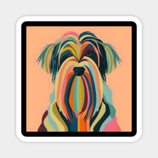 Briard in 80's Magnet