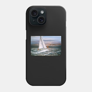 MAID OF MORAIRA SAILING FROM IBIZA TO MORAIRA SPAIN Phone Case