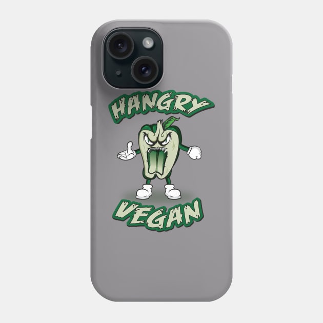 Hungry vegan monster Phone Case by megadeisgns