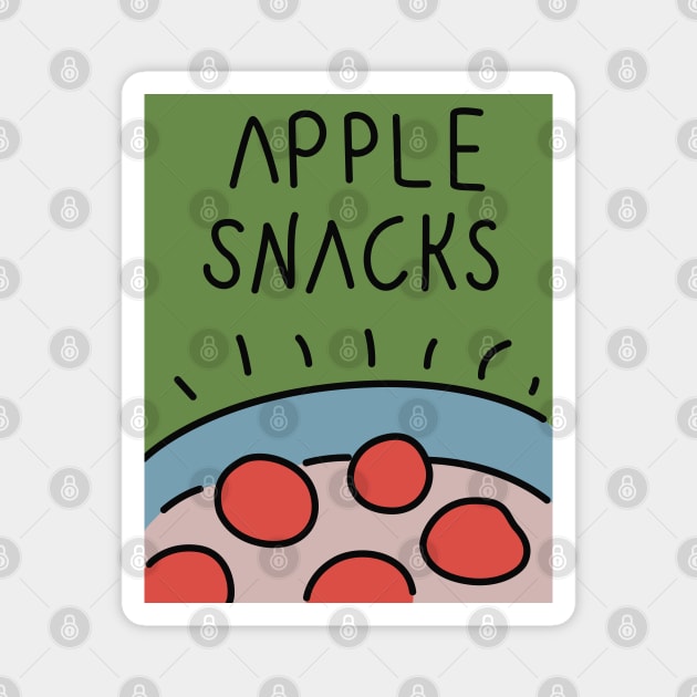 Apple Snacks Magnet by saintpetty