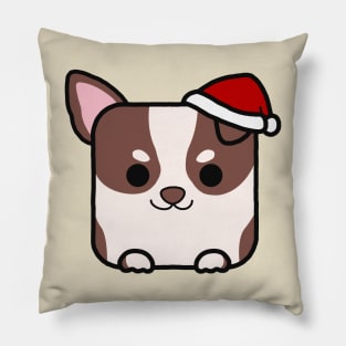 Funny Square Chihuahua Christmas Pillow