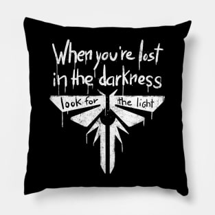 Lost in the darkness Pillow