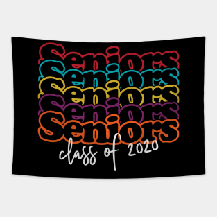 Vintage Class Of 2020 Graduation Senior Funny Quarantine Tapestry