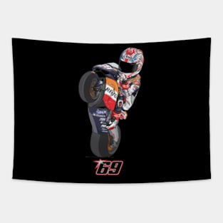 Nicky Hayden Number 69 Tapestry