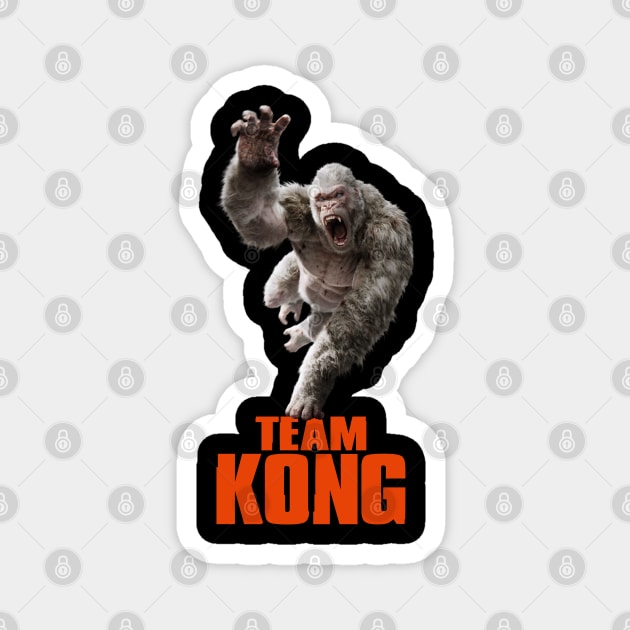 Godzilla vs Kong - Official Team Kong Neon Magnet by Pannolinno