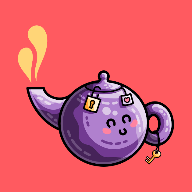 Kawaii Cute Safe-Tea Pun by freeves