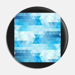 Blue Geometric Triangles Pin