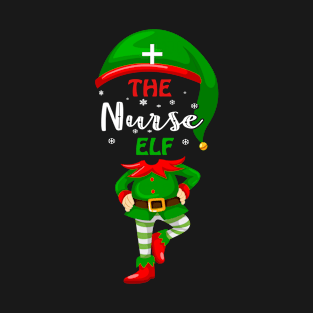 The Nurse Elf - Christmas Tshirt T-Shirt