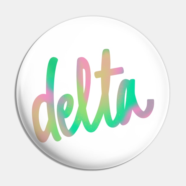 Greek Alphabet: delta (pastels) Pin by LetsOverThinkIt