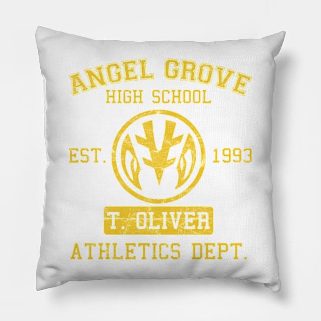 A.G.H.S. (White) Pillow by Snomad_Designs