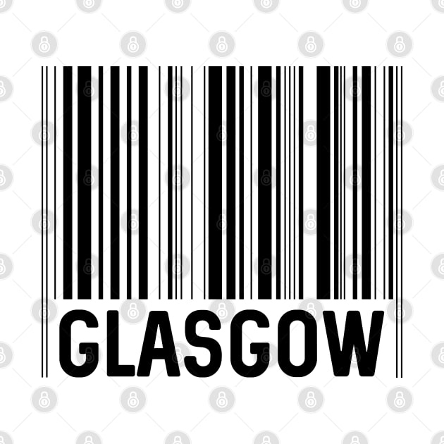 Glasgow Bar Code Design (Black) by MacPean