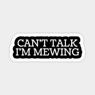 Can't Talk, I'm Mewing Magnet