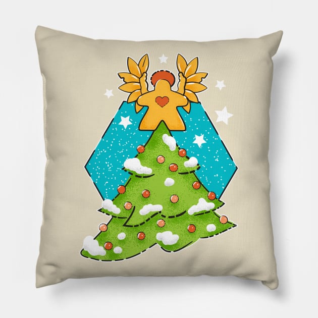 Christmas Meeple Pillow by east coast meeple
