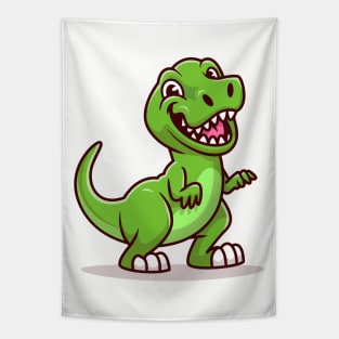 Cute Tyrannosaurus Smiling Tapestry