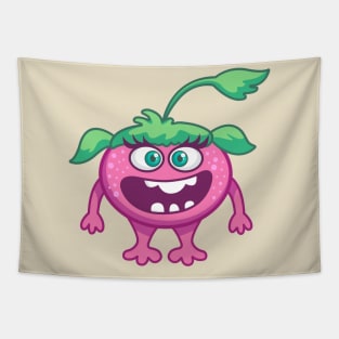 cute pink monster female Tapestry