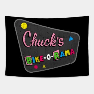 Chuck's Bike-O-Rama - Pee Wee Herman Bike Shop Tapestry