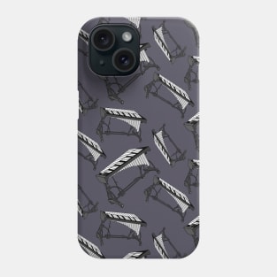 Vibraphone Player in the Music Rhythm Musician Practice Vibraphonist Pattern Phone Case