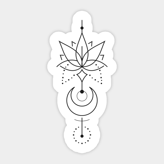 Premium Vector Lotus flower geometric tattoo