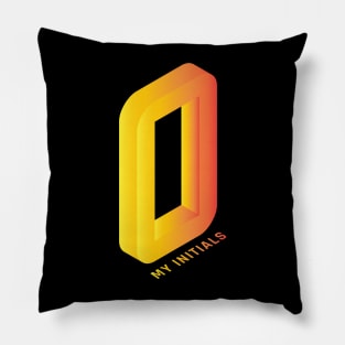 Letter O Letter Art Pillow