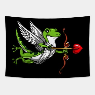 Gecko Lizard Cupid Tapestry