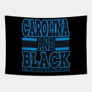 Carolina LYFE Carolina and Black True Football Colors! Tapestry