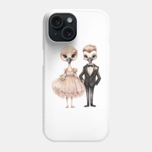 Ostrich Couple Gets Married Phone Case